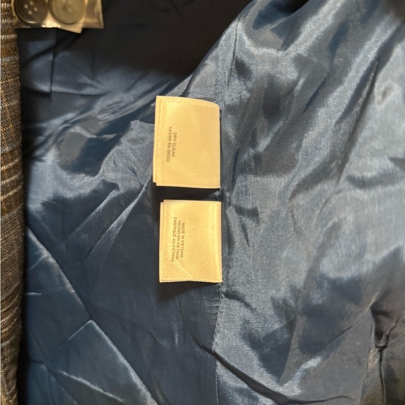 Anne Klein Blue Plaid Blazer Size 4 - Picture 5 of 5